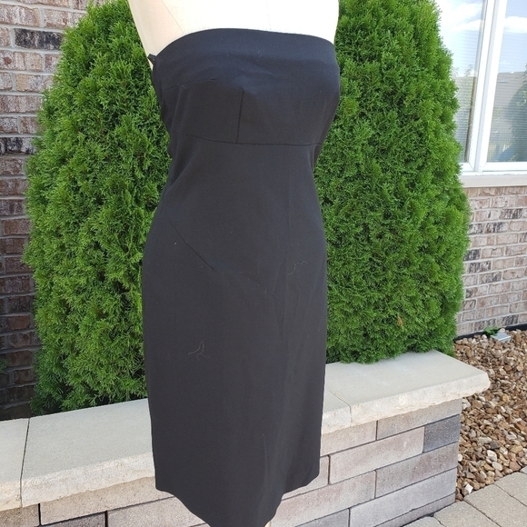 Club Monaco Collection Black Strapless Dress 6 - Picture 4 of 5